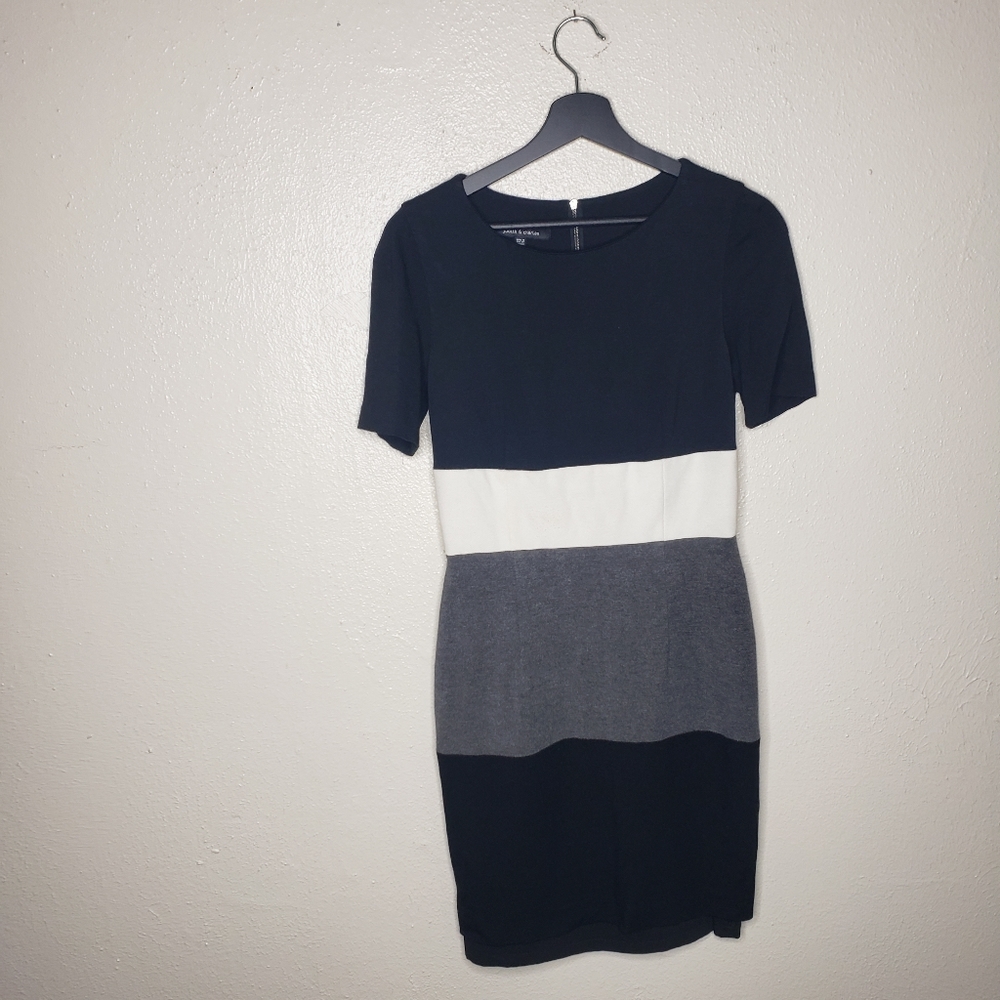 Judith & Charles Striped Mini Dress